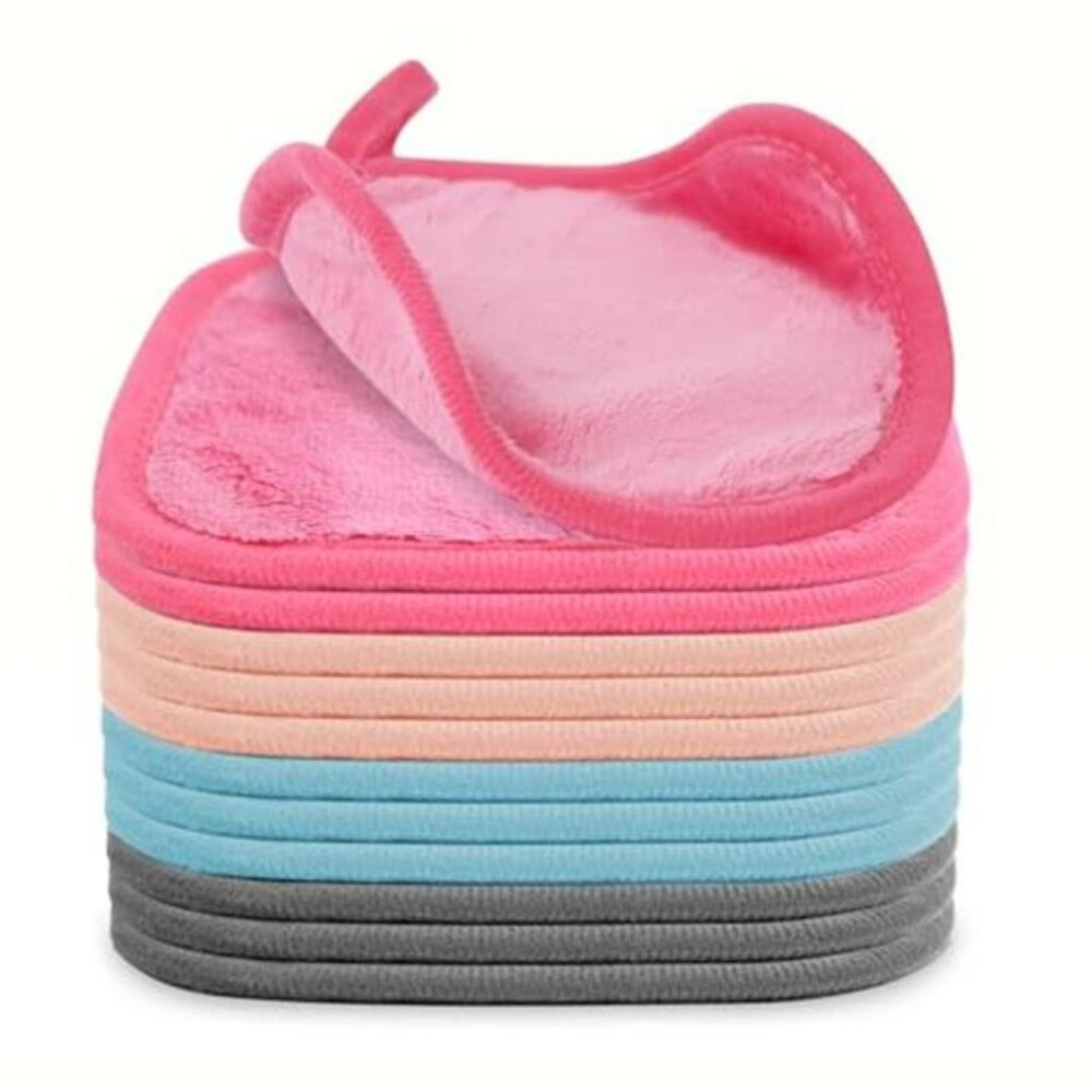 Makeup Remover Cloth 12 Pack, Ultra Soft and Reusable Microfiber Makeup Remover